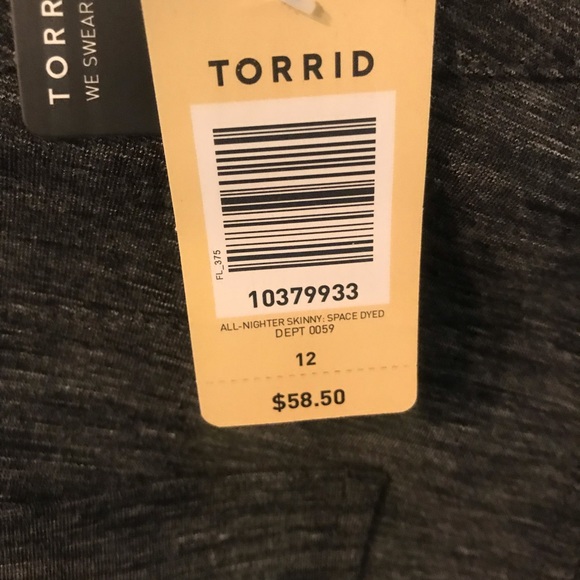 Torrid All-Nighter Pant- Space Dye Ponte Skinny - Picture 6 of 6